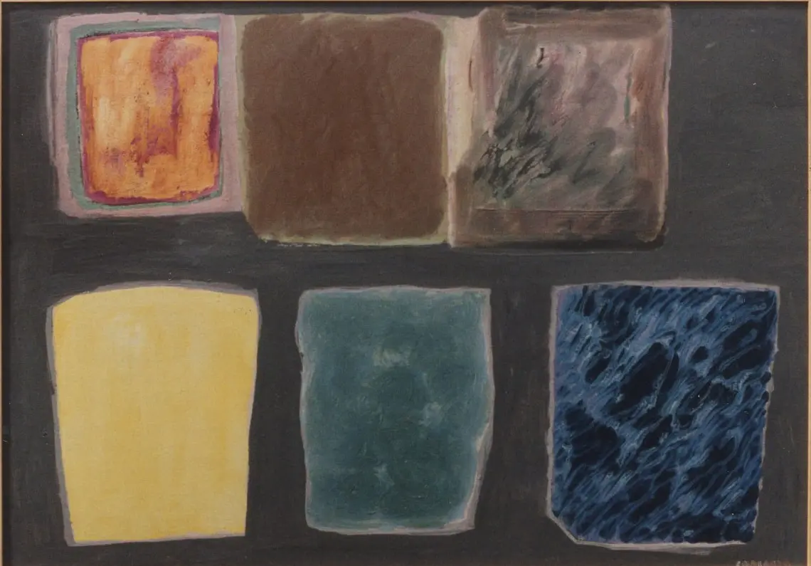 Sei Immagini su Fondo Grigio (Six Images on a Grey Background)